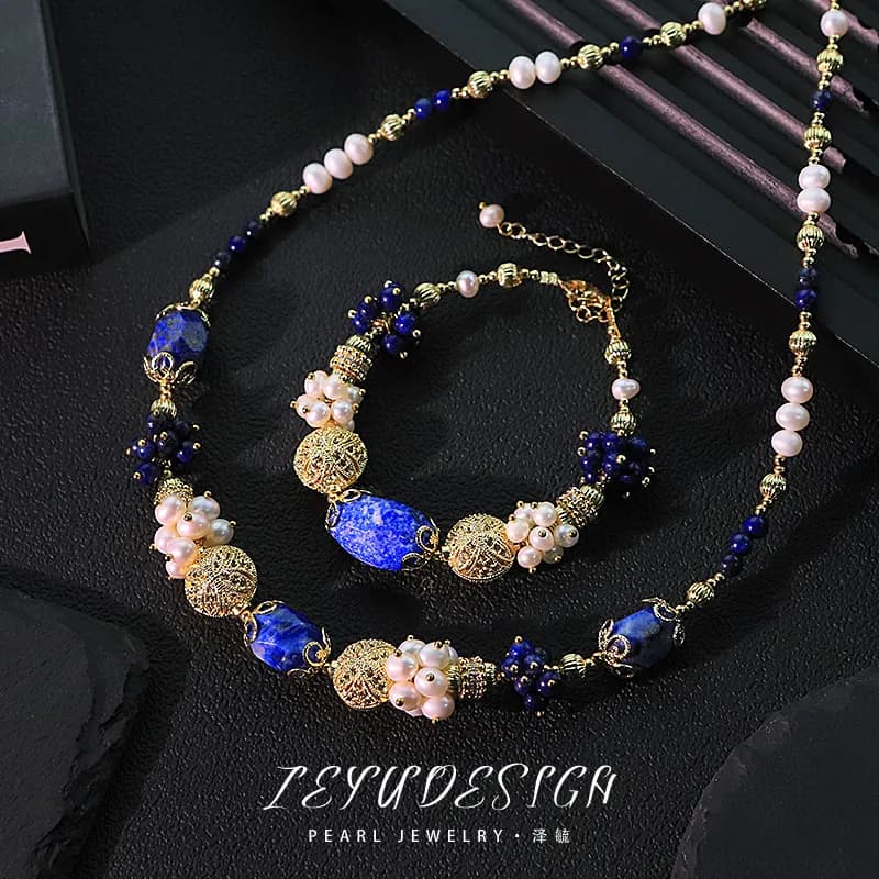 The Deep Peace - Bracelet & Necklace Set