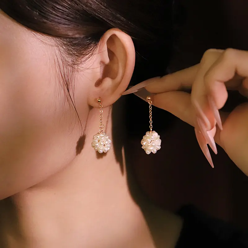 The Soft Return - Earrings - alternate jewelry view