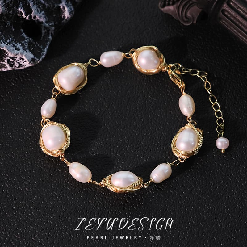 Golden Pearl Bracelet