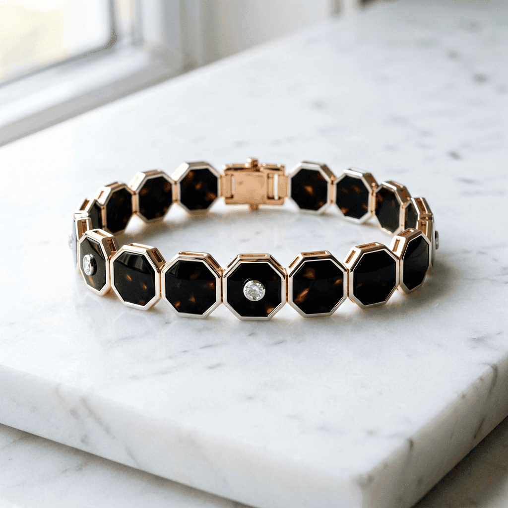 Black Tortoise · 玄武 — Endurance Stone Bracelet
