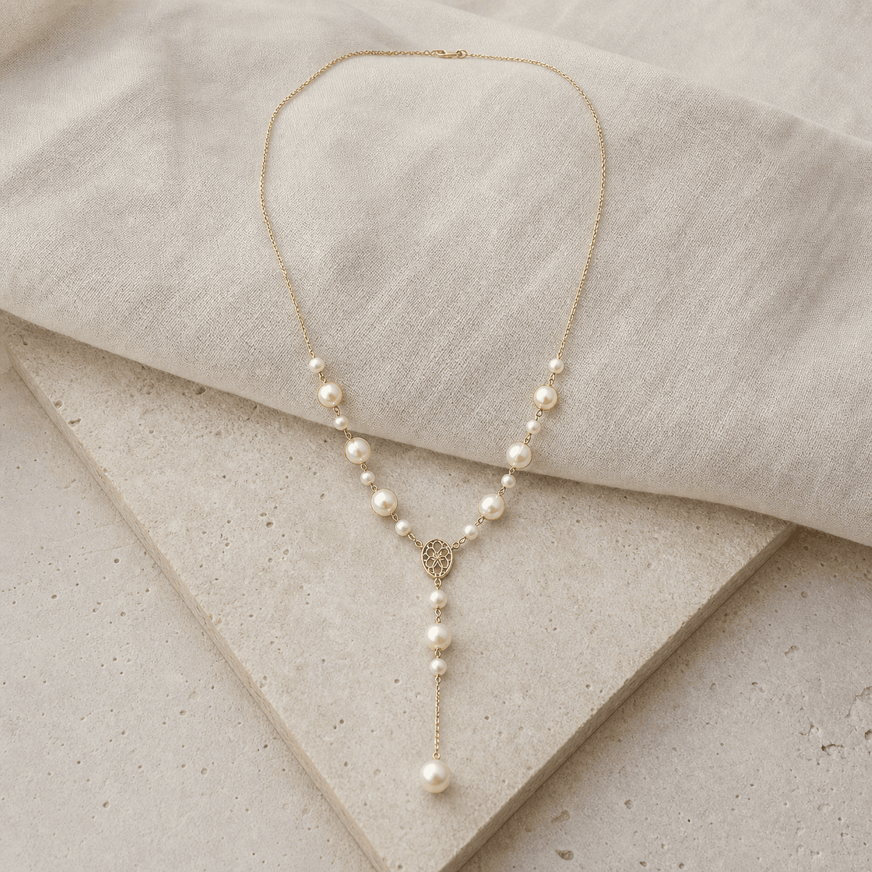 The Dreamcatcher Pearl - Lariat - MythRealms pearl jewelry