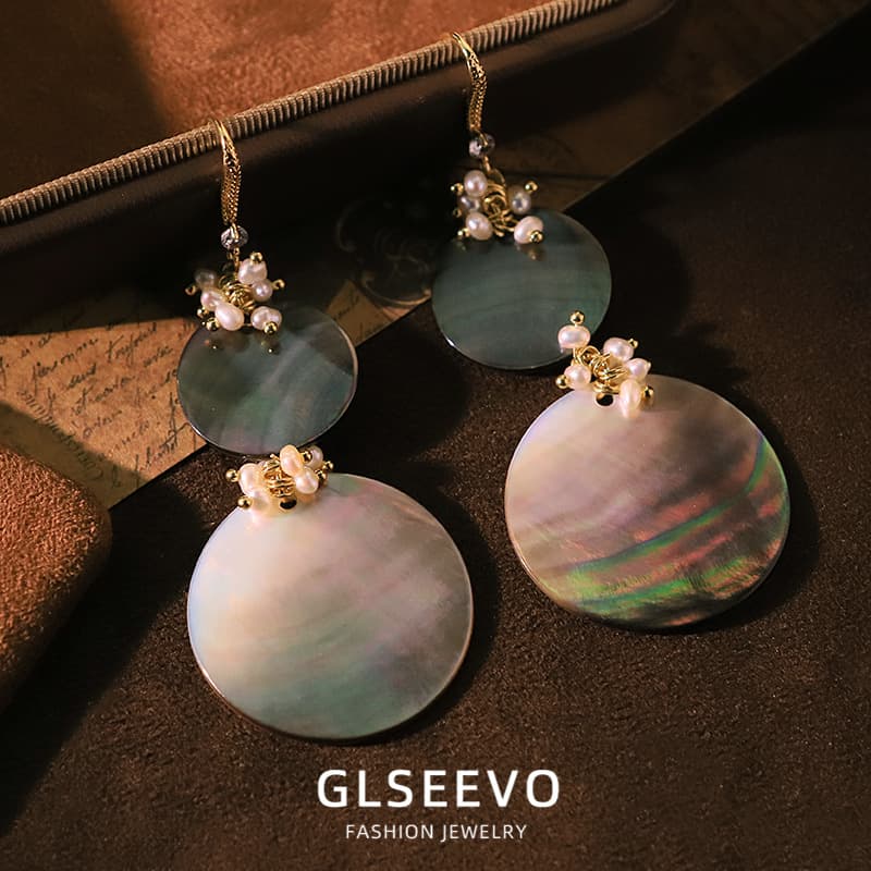 The Moon Disc - Earrings