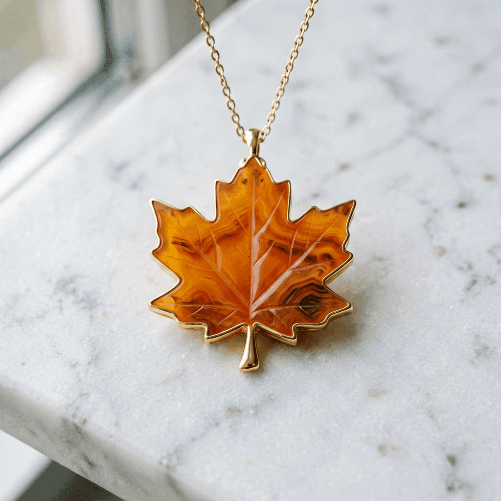 Autumn Maple Leaf Pendant