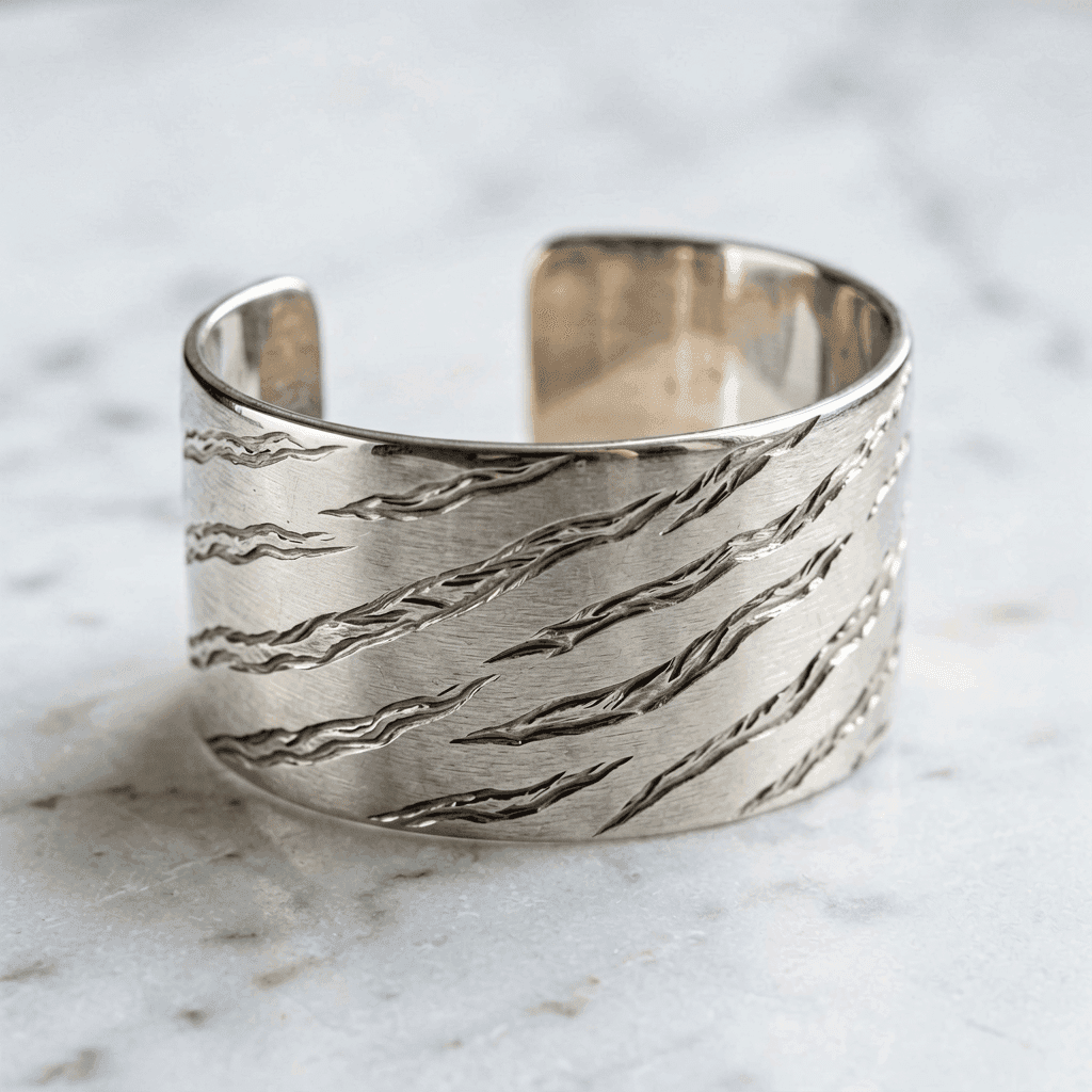 White Tiger · 白虎 — Guardian Cuff Bracelet thumbnail 2