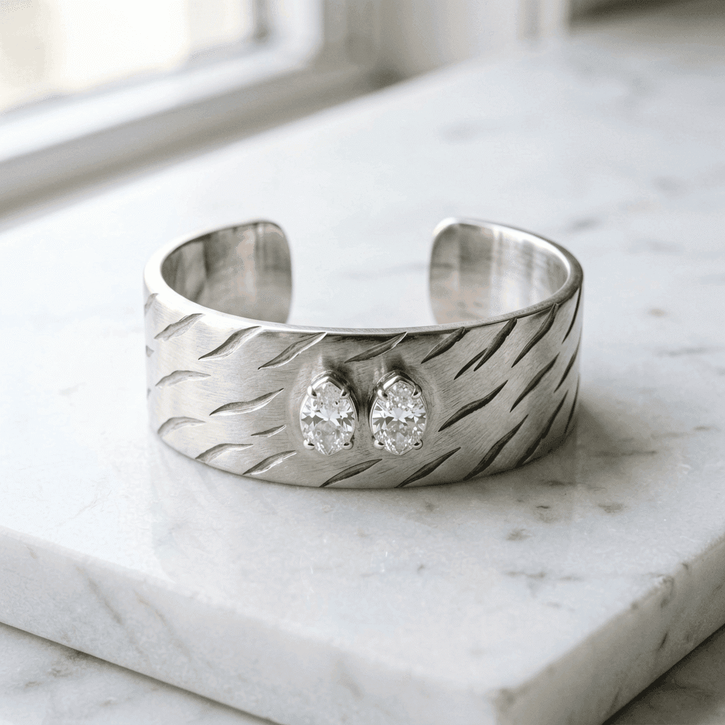 White Tiger · 白虎 — Guardian Cuff Bracelet
