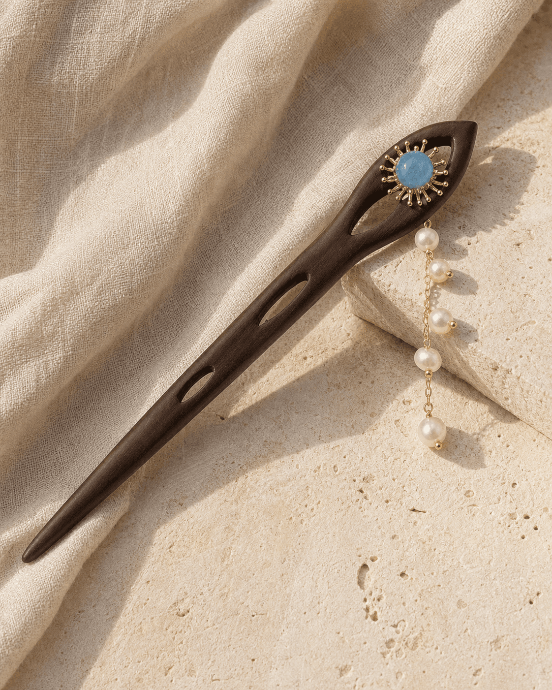 The Blue Sun - Hair Stick