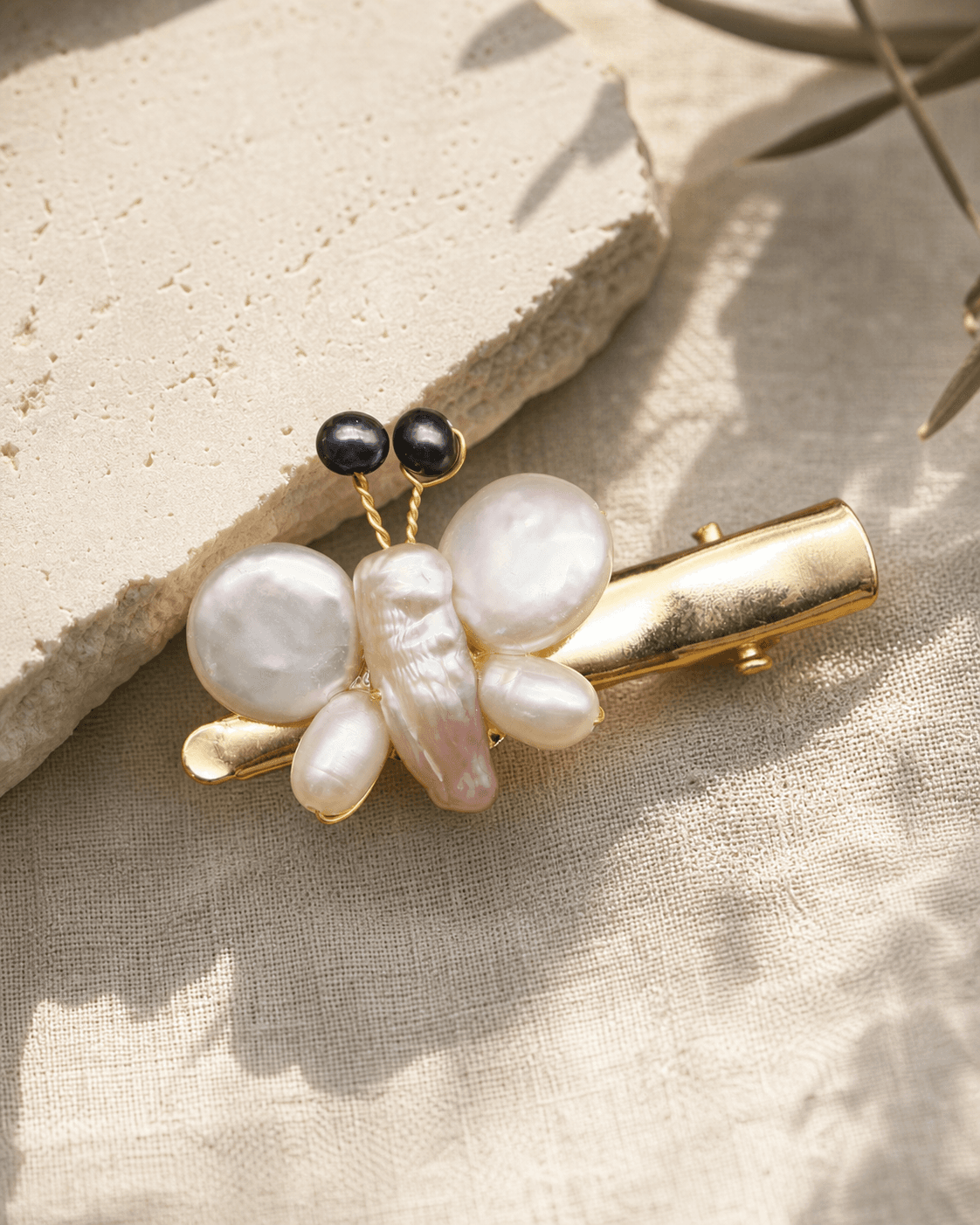 The Pearl Moth - Hair Clip