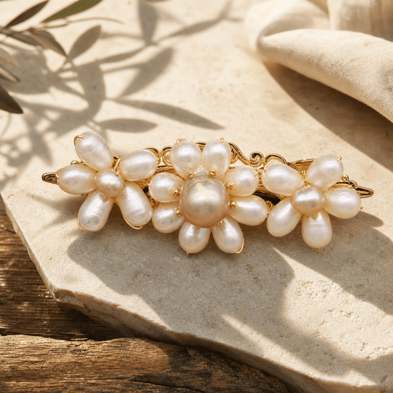 The Triple Bloom - Hair Clip